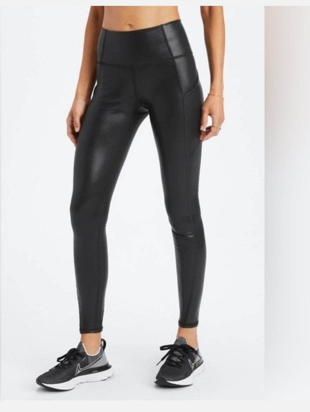 Fabletics Luxe360 Women's Size Medium Black Heather Buttery Leggings NWT